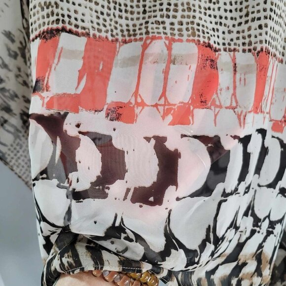 Addition Elle sheer bat wing blouse EUC - Picture 6 of 9